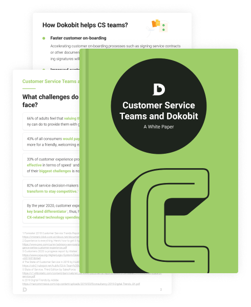 Thumbnail pages of Customer Service Teams and GoPaperless: A White Paper